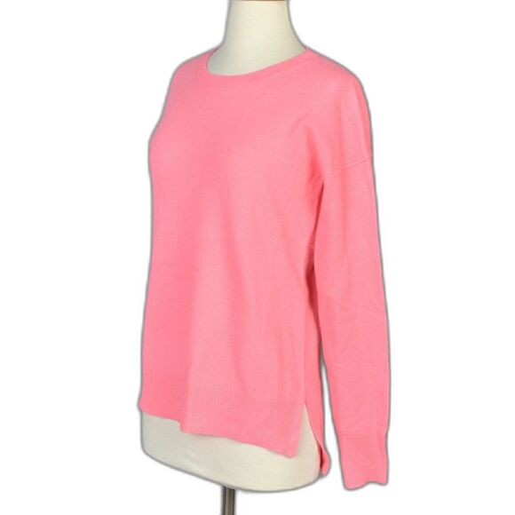 Aqua Cashmere Coral Long Sleeve Crew Neck Sweater Size XS - Picture 4 of 5